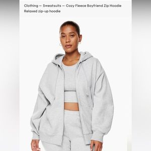 TNA Cozy Fleece Boyfriend Zip Hoodie